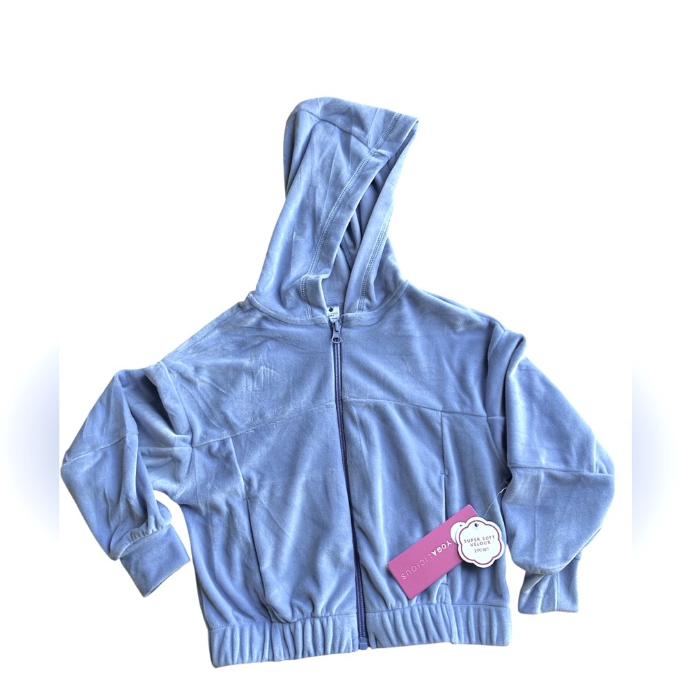 Yogalicious 2-Piece Sweatsuit Set – Girls XS (5/6) – Baby Blue - NWT - Picture 2 of 7